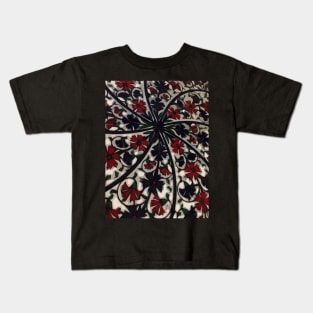 Red & Blue Flowers Kids T-Shirt